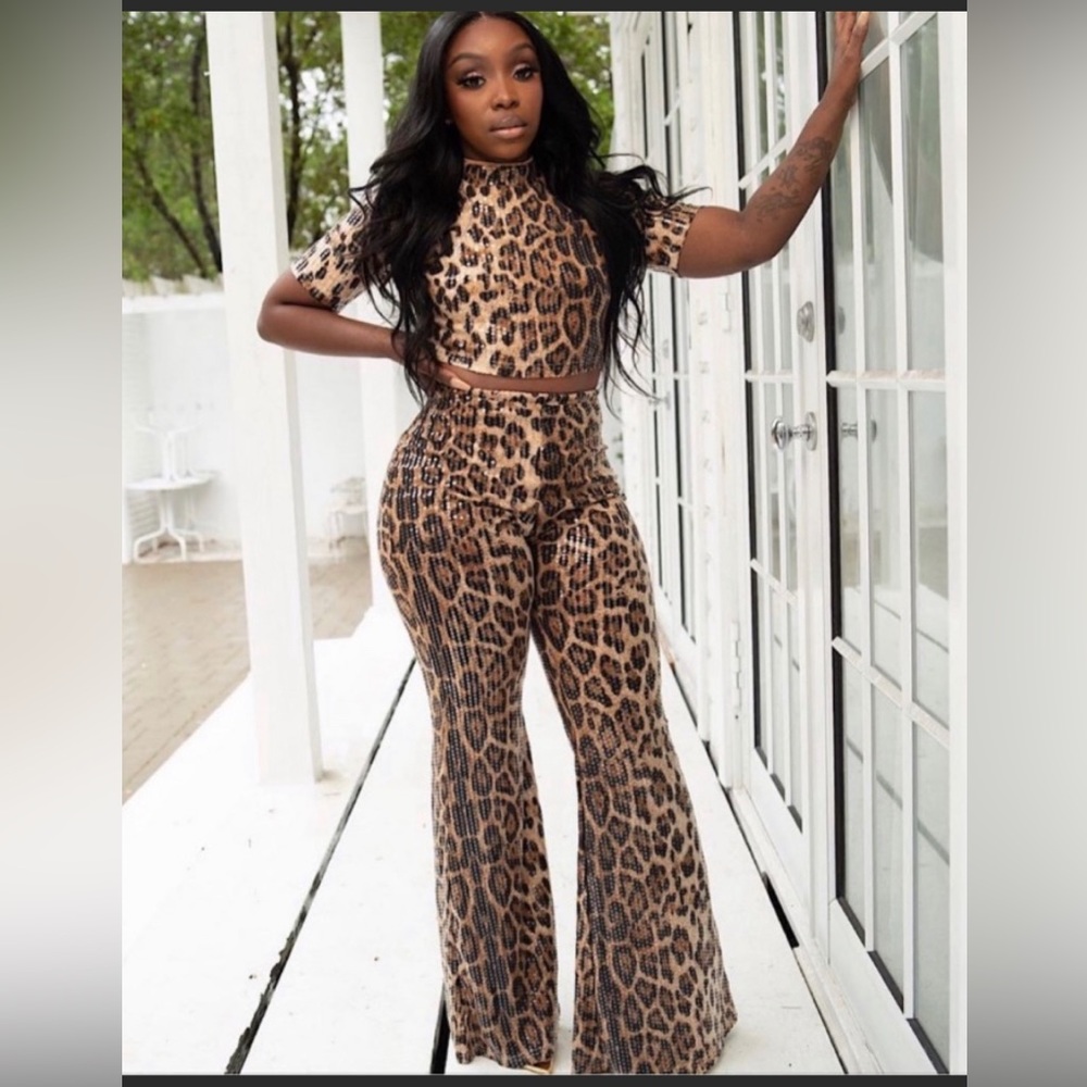2 piece pants set…crop top